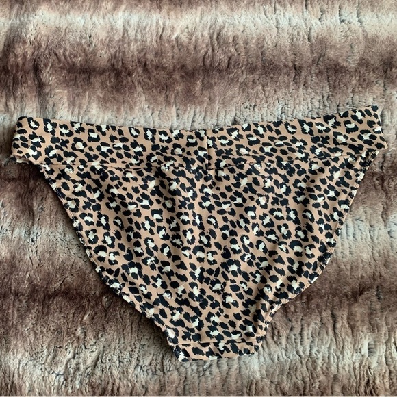 Aerie Leopard Bikini Bottoms - Picture 2 of 4